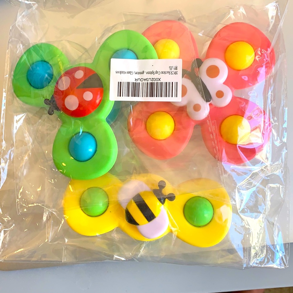 Baby rattlers bumblebee ladybug butterfly suction